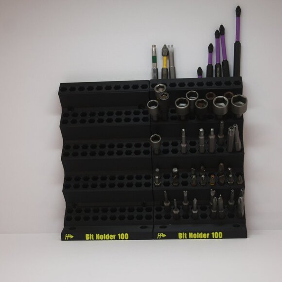 1/4 Inch Hex Bit Organizer, 100 Spaces, For Wall /Bench Top, 3D Printed - Picture 9 of 9